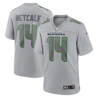 mens nike dk metcalf gray seattle seahawks atmosphere fashi